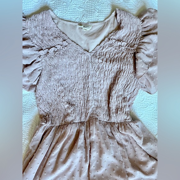 Orange Creek swiss-dot dress, mauve - Picture 3 of 8